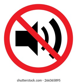 No Sound Vector Sign Stock Vector (Royalty Free) 159894038