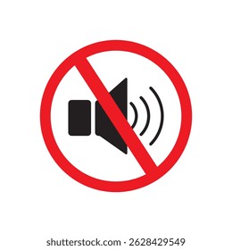 No sound sign vector set vector graphics designs, eps10