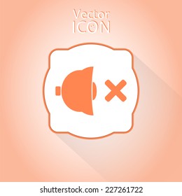 No sound symbol. Made in vector