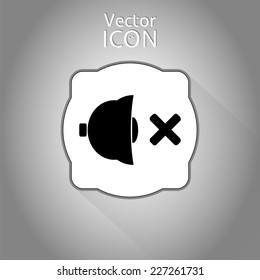 No sound symbol. Made in vector
