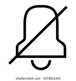 no sound thin line vector icon