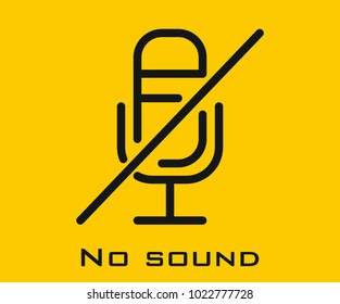 No sound vector icon