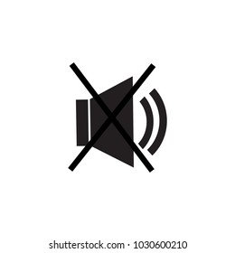 no sound vector icon