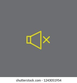 No sound vector icon