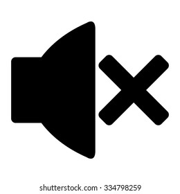 no sound vector icon