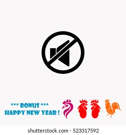 No sound vector icon