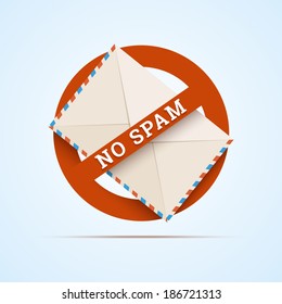 No spam illustration. Vector in EPS10.