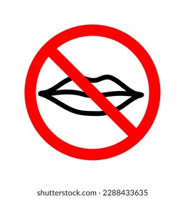 No speak sign vector illustration on white background..eps