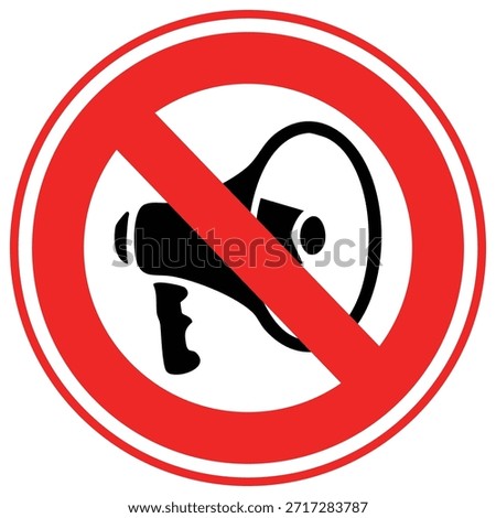  No Speakerphone Vector icon which can easily modify or edit

