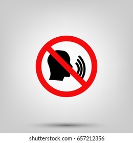 no speaking icon