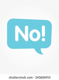 No Speech Bubble - Vector