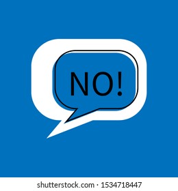 NO. Speech bubbles with dialog words
Vector bubbles speech illustration blue
Thinking and speaking clouds