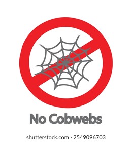 No Spider Web Sign suitable and can be used for company needs	