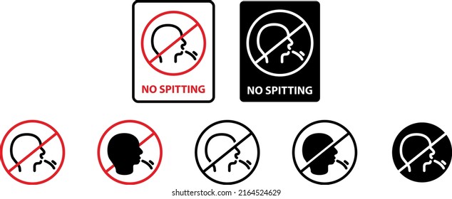 No spitting icon , vector illustration