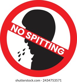 No spitting sign vector eps 10