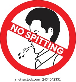 No spitting vector design eps 10