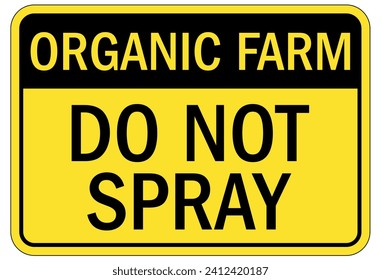 No spraying chemical warning sign and labels svg