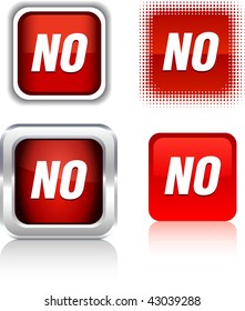   No square buttons. Vector illustration.