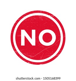 no stamp sign icon vector design template