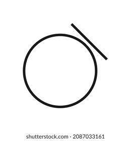 No steam icon, vector illustration, flat design