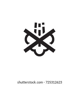 no steam icon, vector illustration.