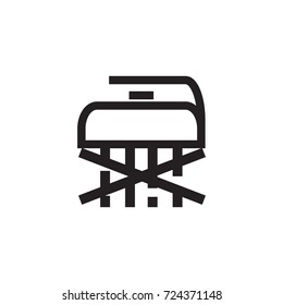 no steam iron icon, vector illustration.