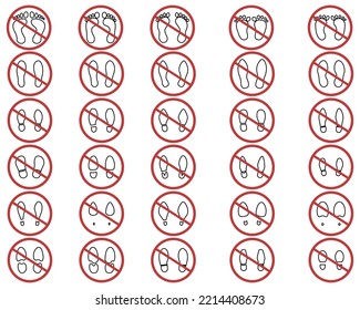 no step forbidden icon on white isolated background