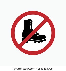 No Step Icon - Vector Sign & Symbol.