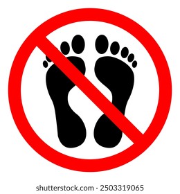 No Step Symbol Sign, Vector Illustration, Isolate On White Background Label.EPS10