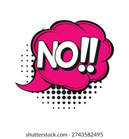 No stop comic text sound effects pop art style vector Art Illustrations