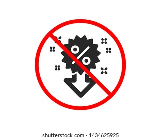 No or Stop. Discount icon. Sale shopping sign. Clearance symbol. Prohibited ban stop symbol. No discount icon. Vector