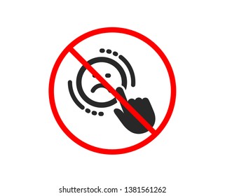 No or Stop. Dislike icon. Negative feedback rating sign. Customer satisfaction symbol. Prohibited ban stop symbol. No dislike icon. Vector