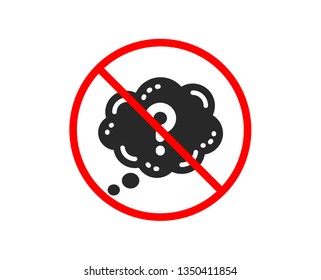 No or Stop. Question mark icon. Quiz chat bubble sign. Prohibited ban stop symbol. No question mark icon. Vector