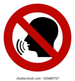 No Loud Talking Images, Stock Photos & Vectors | Shutterstock