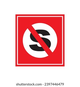 No stop traffic sign icon, vector illustration symbol design