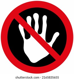no detener símbolo de advertencia icono gráfico