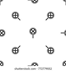 No stopping and parking sign pattern repeat seamless in black color for any design. Vector geometric illustration