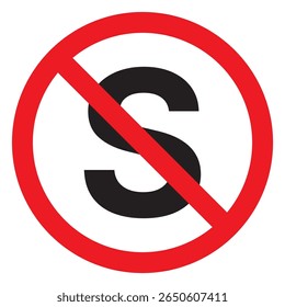 No Stopping Sign. Traffic Vector. Icon Illustration.