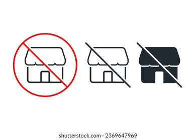 No store icon. Illustration vector