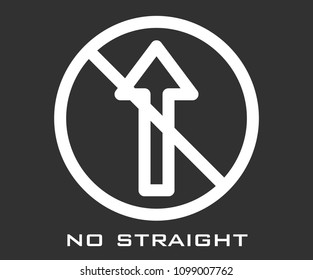 No Straight icon