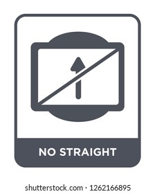 no straight icon vector on white background, no straight trendy filled icons from Traffic signs collection, no straight simple element illustration