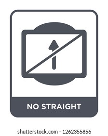 no straight icon vector on white background, no straight trendy filled icons from Traffic signs collection, no straight simple element illustration