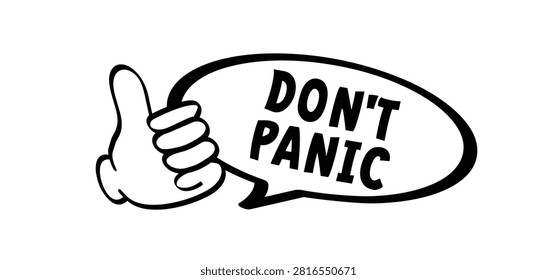 No stress or don't panic and relax. means a state of calm, relaxation and mental clarity or being completely relaxed, without pressure, without tension, without hassle. Dont panic.