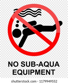 no sub aqua equipment