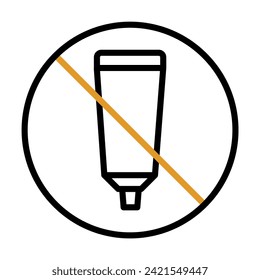 no substances,
no liquids,
not glue,
no adhesive,
not paste icon