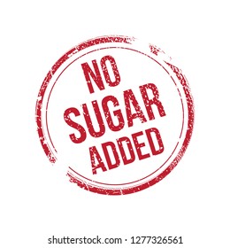 No Sugar Added Vector Stamp