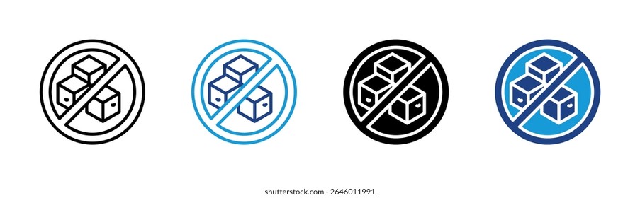 Sin elemento de icono de azúcar para el diseño