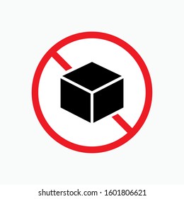 No Sugar Icon. Non Packaging. Zero Sweetener  Illustration. Applied as Trendy Symbol for Design Elements, Websites, Presentation and Application - Vector.