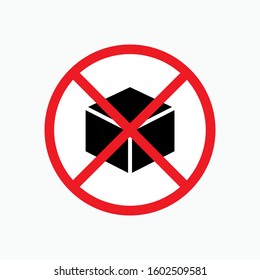 
No Sugar Icon - Vector, Flat Sign & Trendy Symbol. 