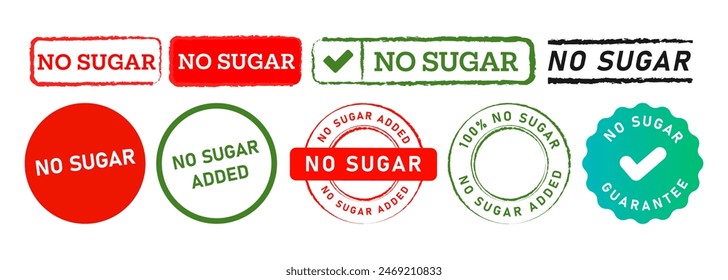 no sugar rubber stamp label sticker sign for free sweetener product health nutrition